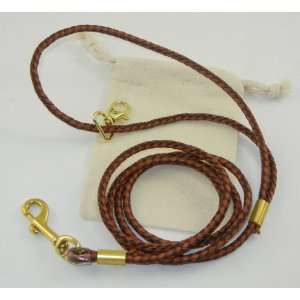  LeashInaBag 3/16 inch Leather Braided Bolo Cord is 6 Ft 