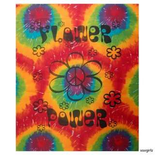 TAPESTRY   TIE DYE   40X45   PEACE SIGN  