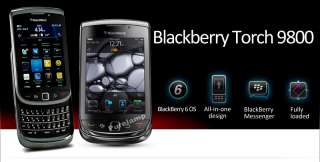 NEW BLACKBERRY Torch 9800 Slider OS6.0 3G 5MP 4GB GPS WIFI AT&T T MOB 