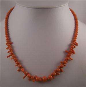 ANTIQUE VICTORIAN 9CT GOLD CORAL NECKLACE*  