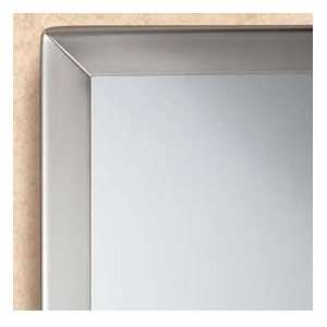  Bobrick® Tempered Glass Channel Frame Mirror   18W X 30 