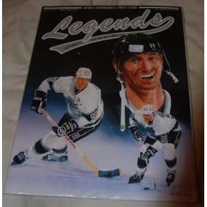  March 1991 Legends Sports Memorablia Magazine With Wayne 