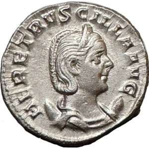  Herennia Etruscilla Trajan Decius Wife Ancient SILVER 