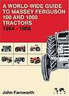 World wide Guide to Massey Ferguson 100 1000 Tractors 1964 1988 Book 