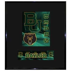Baylor University Bears BU NCAA Basketball 13 X 15 Framed Logo Wall 