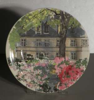 Plate Square Cluny Paris a Giverny Pattern GIEN  