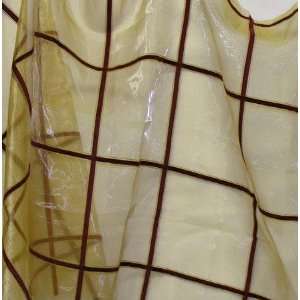  54 Wide Waverly Chenille Plaid Shimmering Organza Gold 