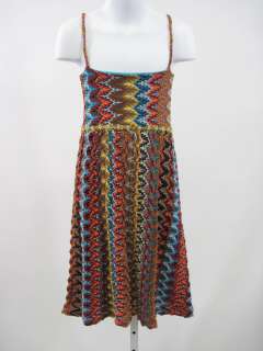 LE TOUT PETITS Girls Multi Color Knit Dress Size 12  