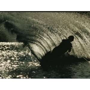  Slalom Waterskier Silhouette, Chesapeake Bay, Virginia 