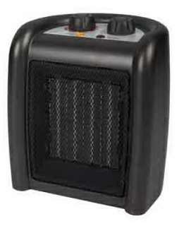 Westpointe 120 Volt 750/1500 Watt Black Compact Ceramic Heater w 