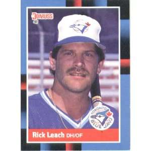  1988 Donruss # 518 Rick Leach Toronto Blue Jays Baseball 