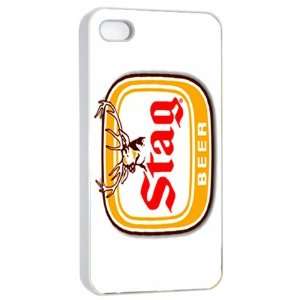  Stag Beer Logo Case for Iphone 4/4s (White)  