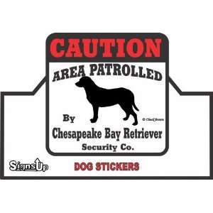  Chesapeake Bay Retriever Caution Sticker Automotive