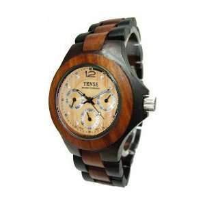   Wood Multi Eye Hypoallergenic Wrist Watch Mens G4300DS LIGHT FACE