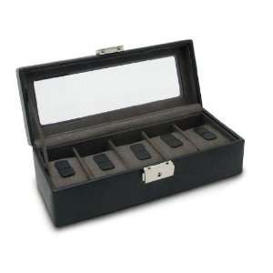  Morelle Leather Jefferson Watch Box(5 Watches) Jewelry