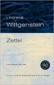 Zettel, (0520252446), Ludwig Wittgenstein, Textbooks   