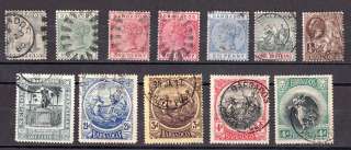 Barbados postage stamps ~ Victorian   KG V Nice Cancels  