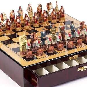   West Chessmen & Tribeca Wooden Chess Board With Storage Toys & Games