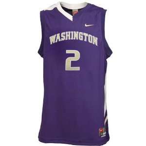  Nike Washington Huskies #2 Purple Replica Basketball 