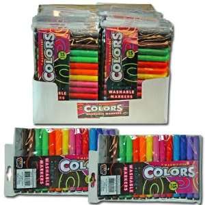  15pk Thick Colortech Washable Markers