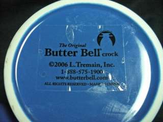 THE ORIGINAL BUTTER BELL CROCK 2006 L TREMAIN INC BLUE  