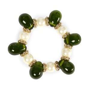  India Overseas Green Bead Napkin Ring