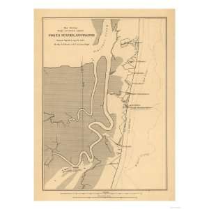  Battle of Fort Sumter   Civil War Panoramic Map Premium 