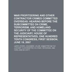  War profiteering and other contractor crimes committed 