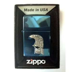 Zippo Custom Lighter   American Bald Eagle on USA Us Flag Emblem Logo 