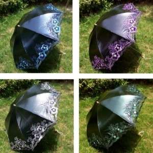 New luxurious Lace wedding Parasol Folding Umbrella UP  