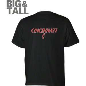  Cincinnati Bearcats Black Fan Arch Big & Tall T Shirt 