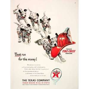   Puppies Dogs Running Texas Company   Original Print Ad