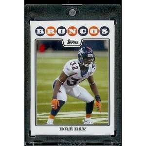  2008 Topps # 256 Dre Bly   Denver Broncos   NFL Trading 