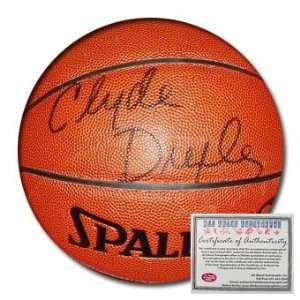 Clyde Drexler Hand Signed Official Indoor/Outdoor Basketball  