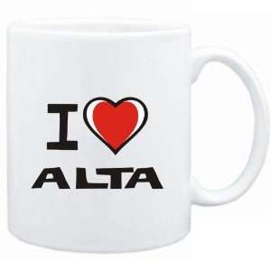  Mug White I love Alta  Female Names