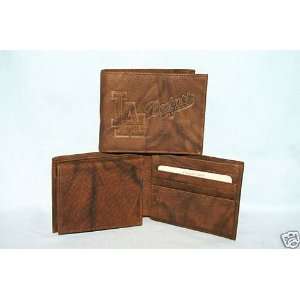   LOS ANGELES DODGERS Leather BiFold WALLET NEW dk hb 