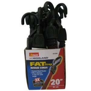  Highland 20 in. Fat Strap Bungee Cord, Pack of 2