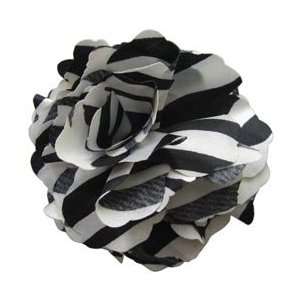   Fluerettes Animal Print Flower 1/Pkg Zebra Black, White; 3 Items/Order