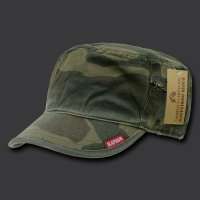 TAN ARMY MILITARY GI BDU ZIPPER POCK PATROL CAP HAT  
