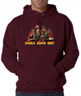 Fires Fear Me Firefighter Valor 50/50 Pullover Hoodie  