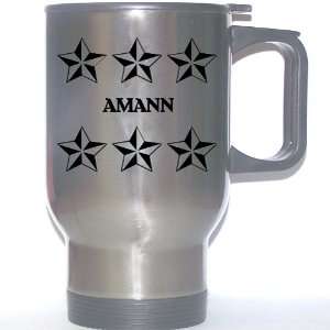  Personal Name Gift   AMANN Stainless Steel Mug (black 