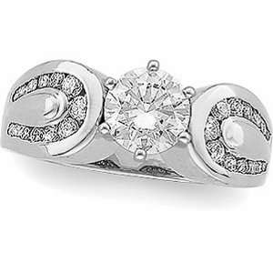   Engagement Ring Semimount   CENTER STONE NOT INCLUDED   0.48 Ct