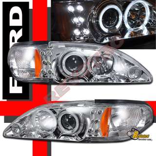 94 98 FORD MUSTANG GT COBRA V6 2X HALO HEADLIGHTS G2  