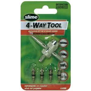  Slime 20088 4 Way Tool with 4 Valve Core Automotive