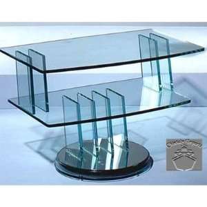  Chintaly 6702 TV Swivel Tempered 34 TV Stand Furniture 