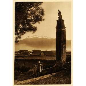  1925 Amecameca Iztaccihuatl Mountain Statue Mexico Brehme 