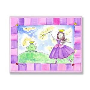  The Kids Room Princess and Frog with Crowns Rectangle Wall 