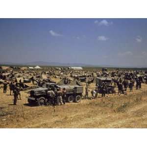  American Troops Setting Up Camp after the Battle of El 