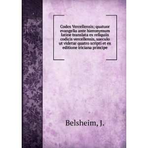   quatro scripti et ex editione iriciana principe J. Belsheim Books