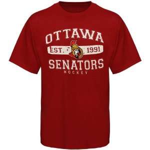   Hockey Ottawa Senators Youth Cleric T Shirt   Red